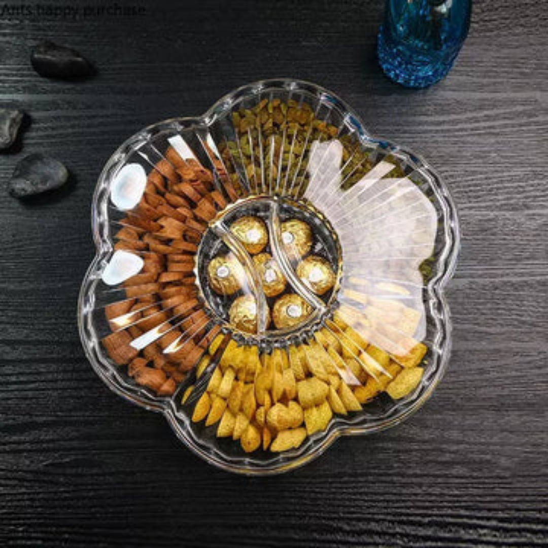 Modern Creative Crystal Dried Fruit Tray